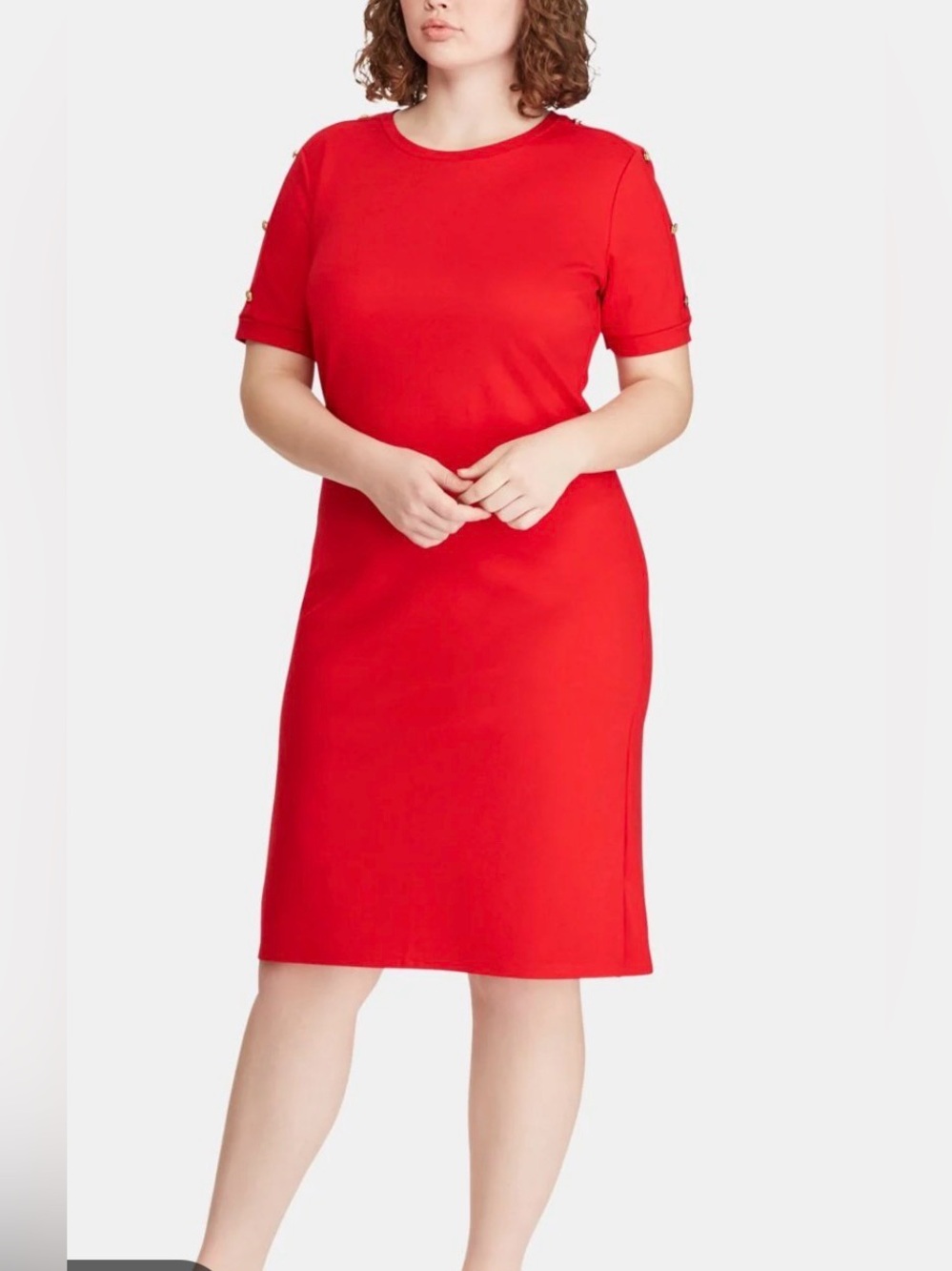 Lauren Ralph Lauren Ponte Dress. EUC Size 2X True Red